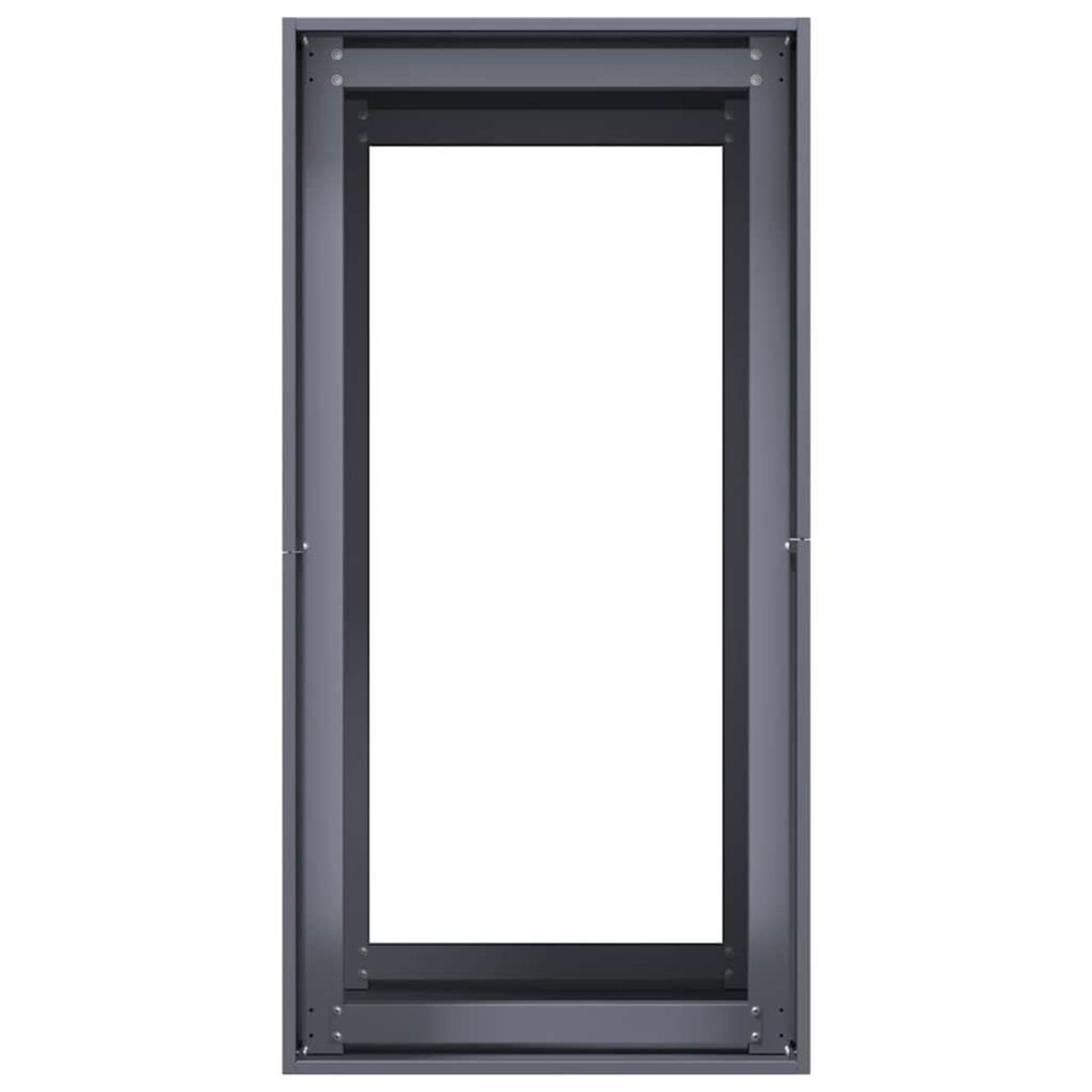 VIDAXL Jardiniere anthracite 40x80x80 cm acier
