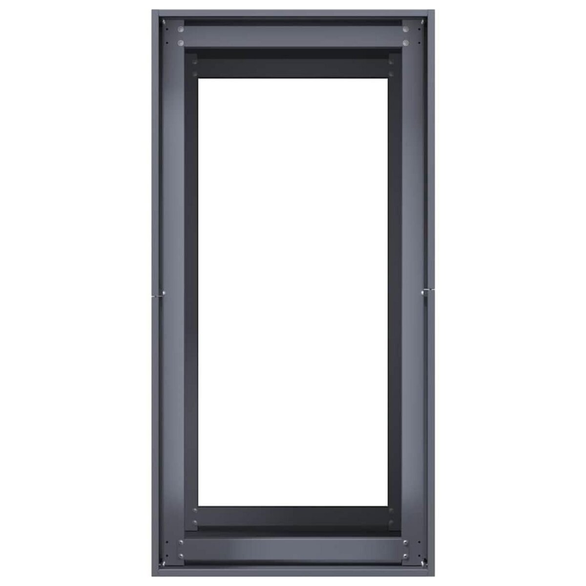 VIDAXL Jardiniere anthracite 40x80x80 cm acier
