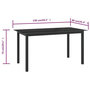 Voir la diapositive 5 : VIDAXL Table de jardin Noir 150x90x74 cm Aluminium et verre