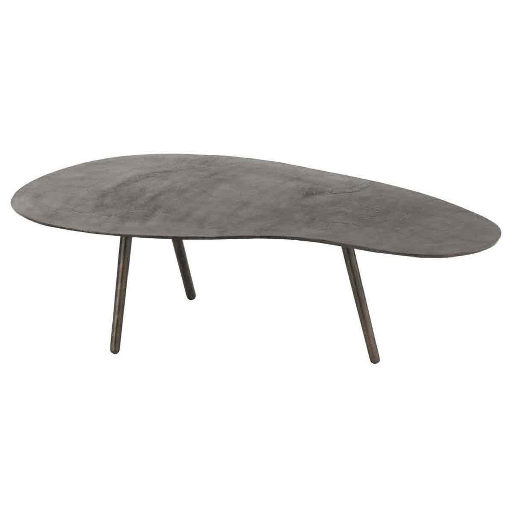 J-LINE Table basse design  goutte  120cm noir
