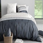 ATELIER DU COTON Parure Housse De Couette 100% Coton 57fils Arcadia. Coloris disponibles : Multicolore