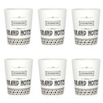Paris Prix Lot de 6 Tasses à Café  Grand Hôtel  7cl Blanc