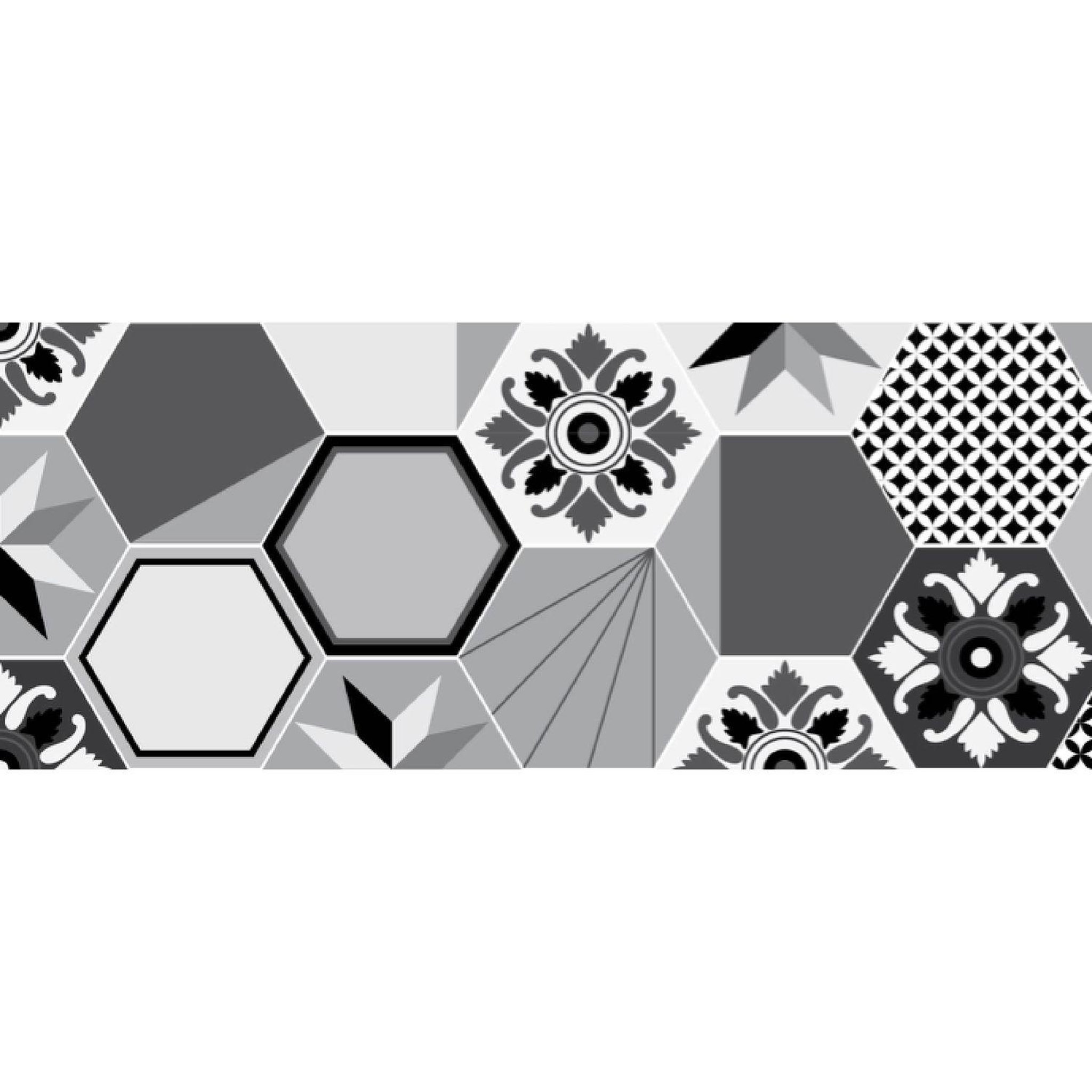 HABITABLE Crédence adhésive carreaux en aluminium exa. Coloris disponibles : Rouge