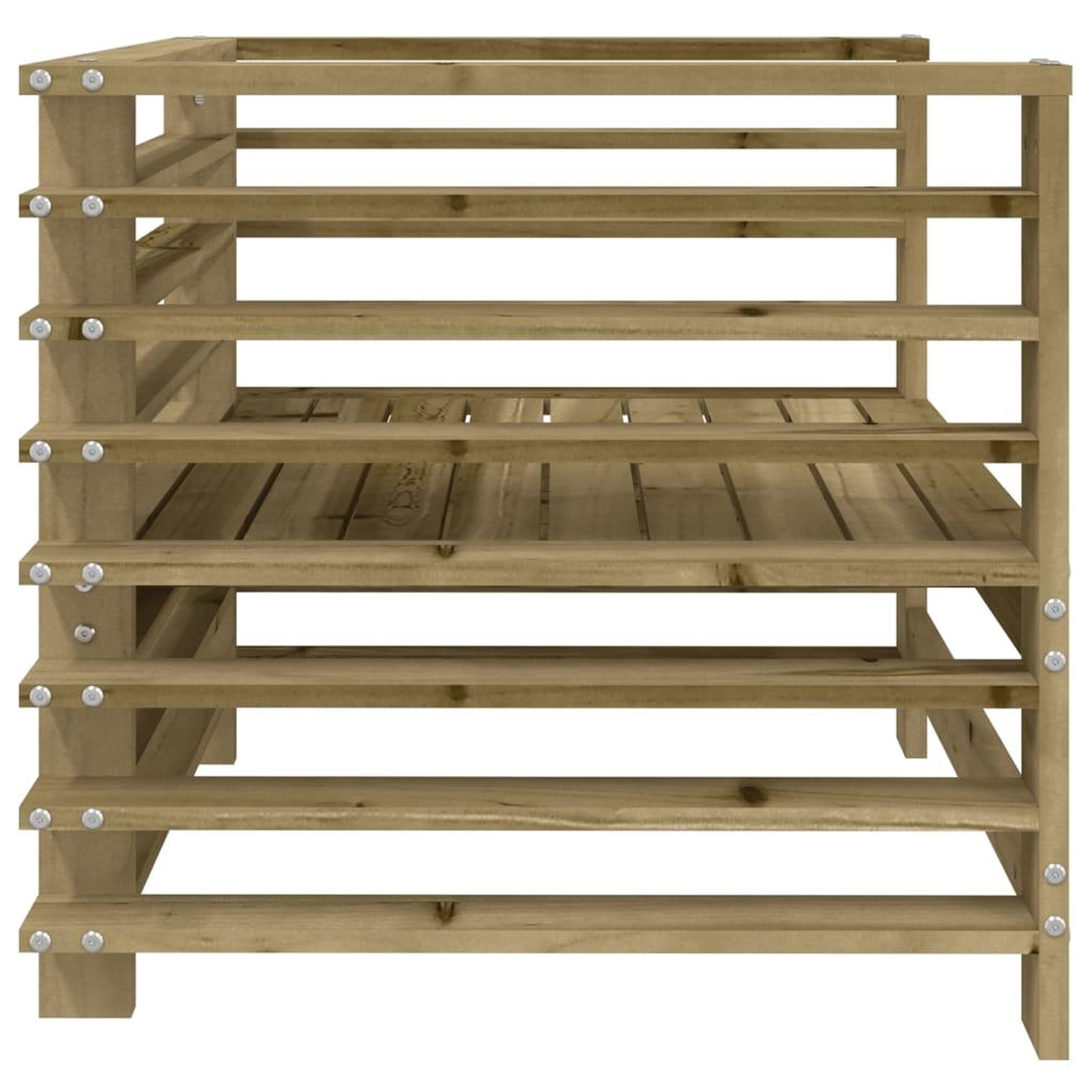 Voir la diapositive 5 : VIDAXL Chaises de jardin lot de 2 bois de pin impregne