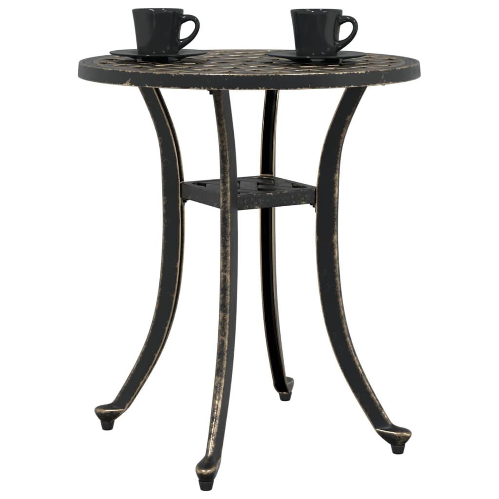 Voir la diapositive 4 : VIDAXL Table de jardin bronze Ø48x53 cm aluminium coule