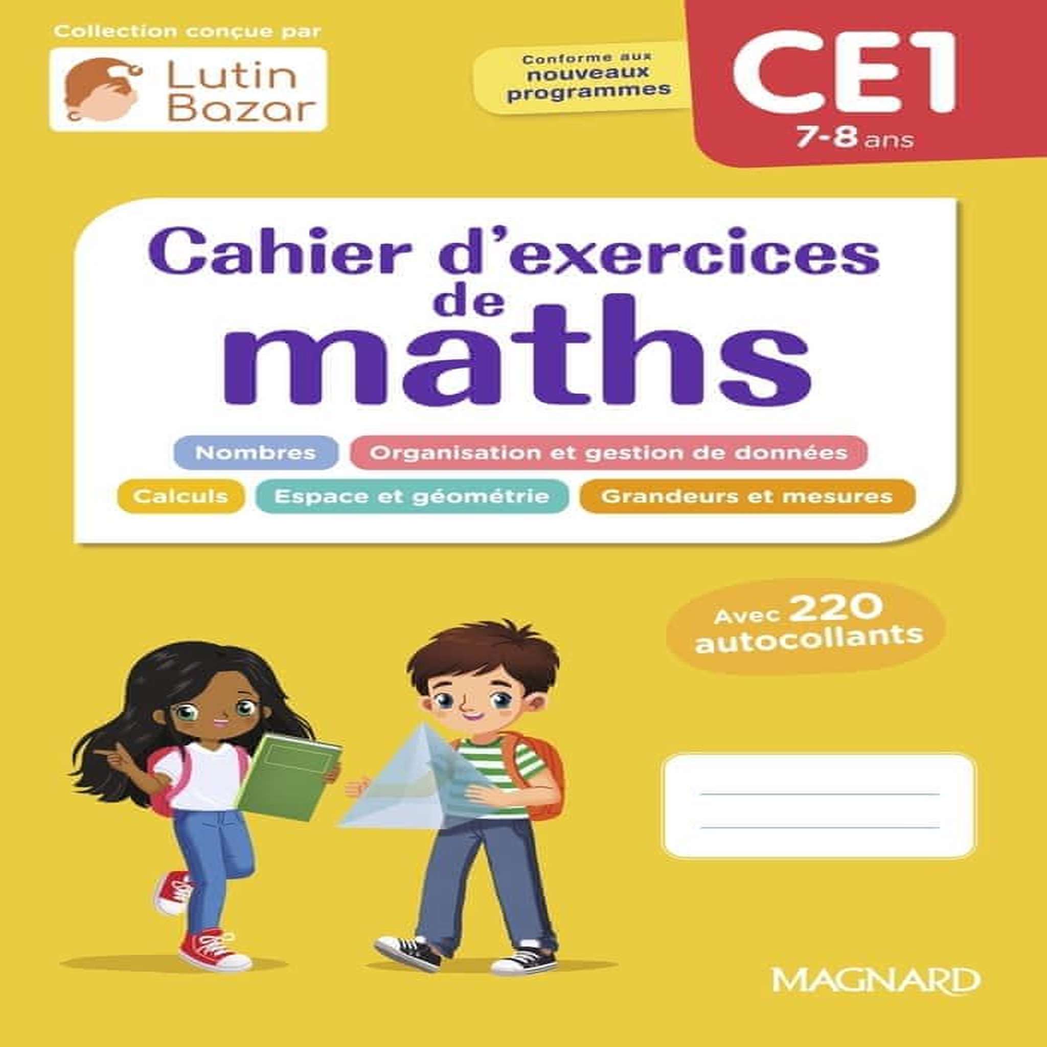 CAHIER D'EXERCICES DE MATHS CE1, Céard Morgane