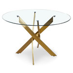 Paris Prix Table de Repas Ronde Design  Rixa  120cm Or