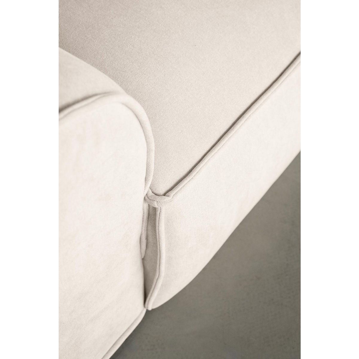 BEST MOBILIER Felix - canapé modulable d'angle droit 4 places en tissu texturé