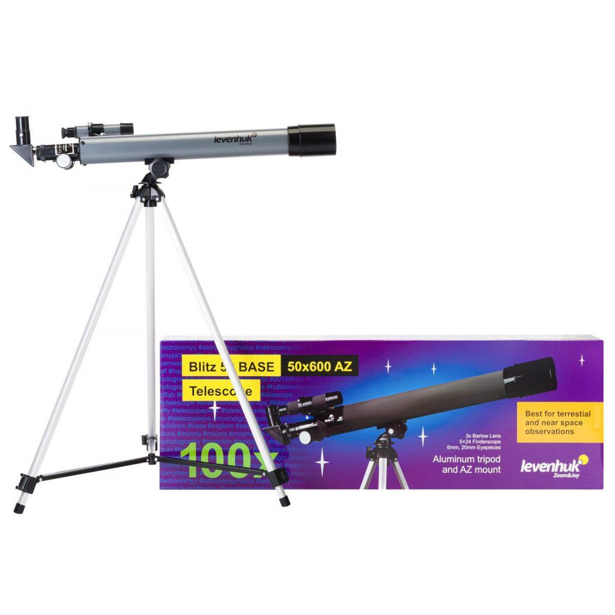 Voir la diapositive 2 : LEVENHUK Télescope de base  blitz 50
