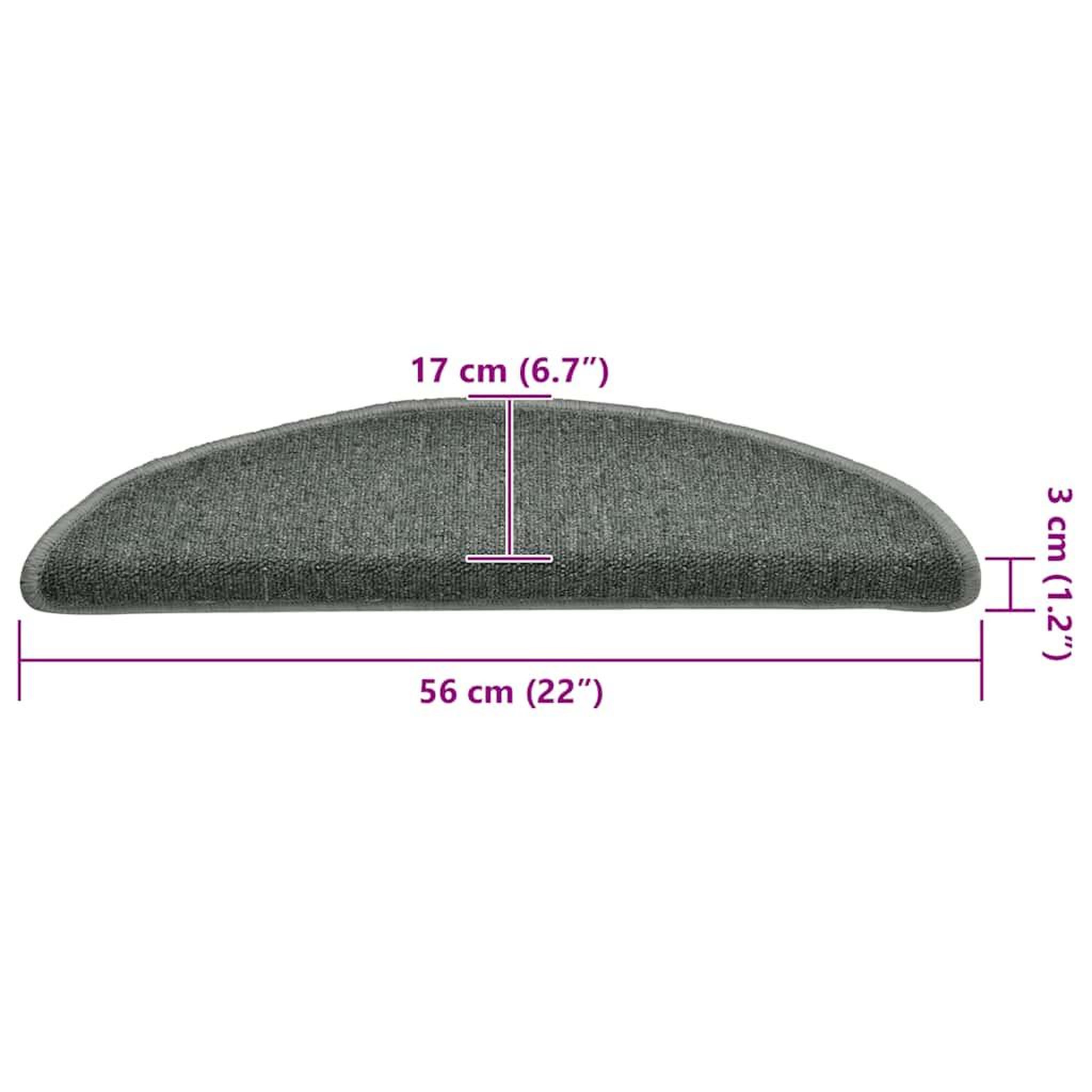 Voir la diapositive 6 : VIDAXL Tapis d'escalier 30 pcs vert fonce 56x17x3 cm