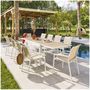 Voir la diapositive 2 : HESPERIDE Table de jardin extensible Piazza en aluminium - 10 Places