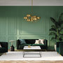 Voir la diapositive 2 : MAISON PAVANE Ensemble canapés en velours vert 5 places-Gatsby