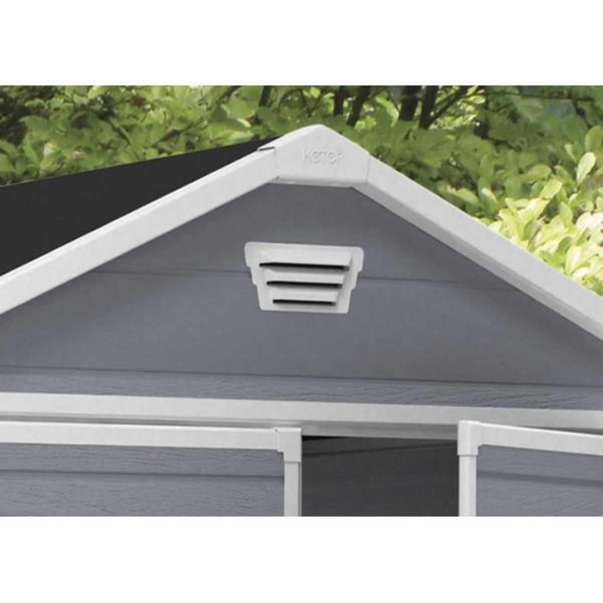 Keter Keter Abri de jardin Manor 68DD, Abri résistant aux intempéries, Gris - 236.8 x 185.8 x 227cm