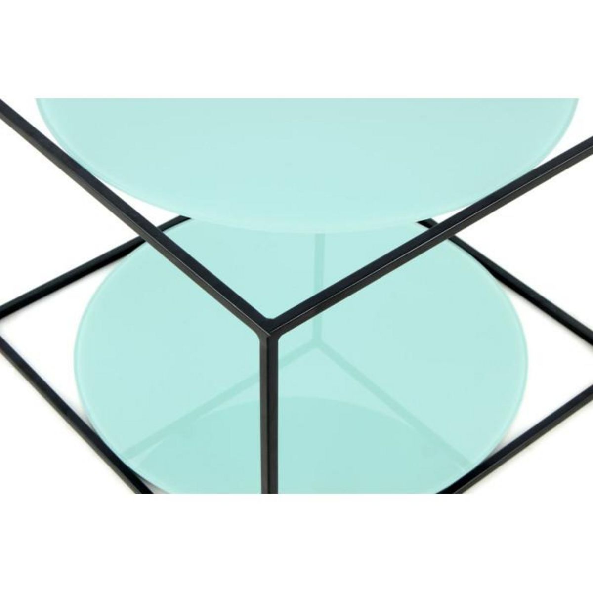 Paris Prix Table d'Appoint Design  Cody  50cm Vert & Noir
