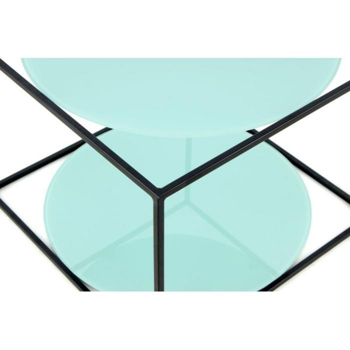 Paris Prix Table d'Appoint Design  Cody  50cm Vert & Noir
