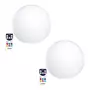 Lumisky Lot de 2 boules lumineuses sans fil LED 2x BOBBY C30 Blanc Polyéthylène D30CM