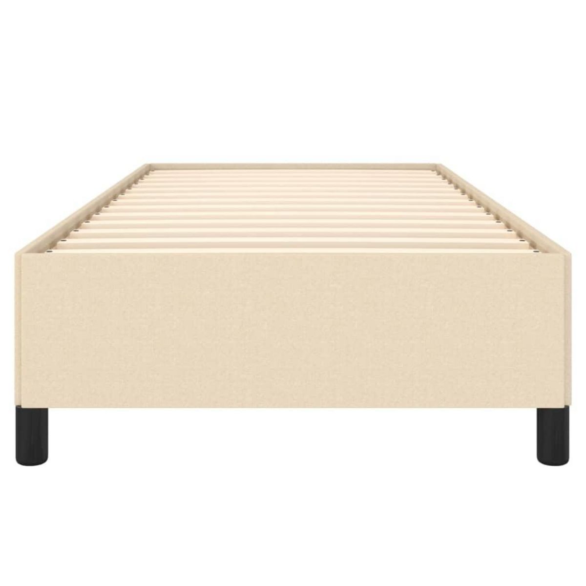 VIDAXL Cadre de lit sans matelas creme 90x190 cm tissu