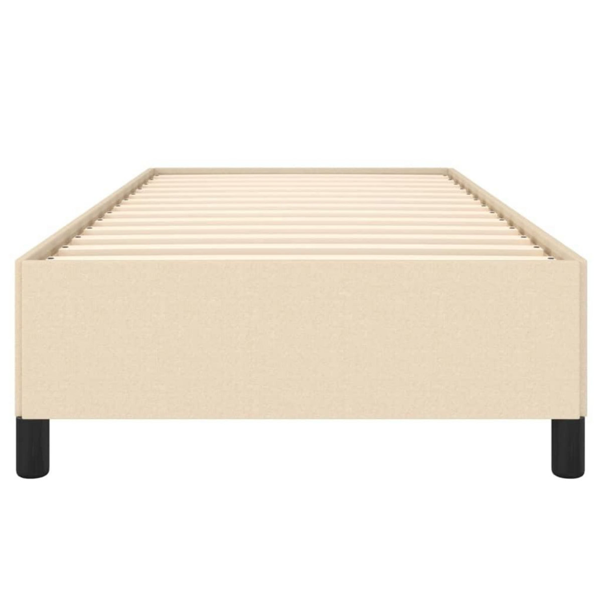 VIDAXL Cadre de lit sans matelas creme 90x190 cm tissu