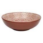 Paris Prix Lot de 6 Assiettes Creuses  Sahara  18cm Terracotta