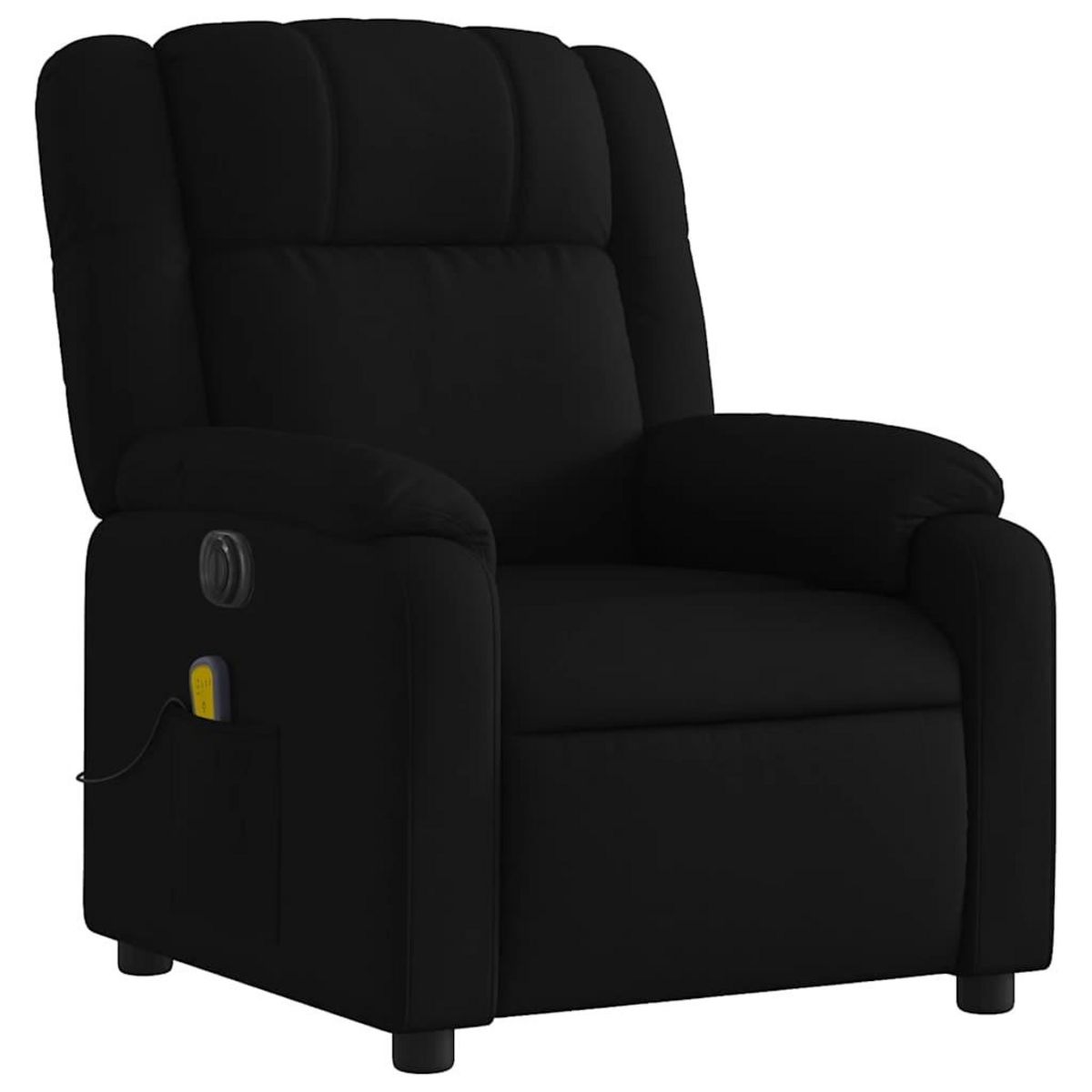VIDAXL Fauteuil de massage inclinable electrique Noir Tissu