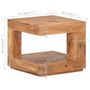 Voir la diapositive 6 : VIDAXL Table basse 45x45x40 cm Bois d'acacia massif