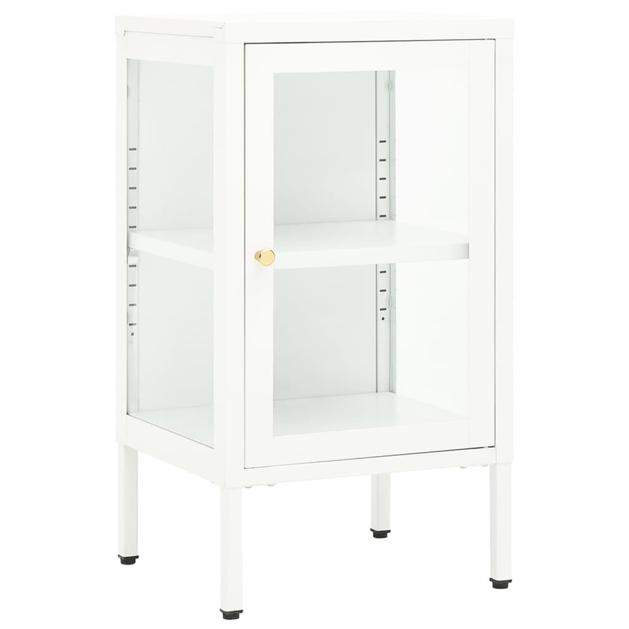 Voir la diapositive 2 : VIDAXL Buffet 38x35x70 cm Metal et verre