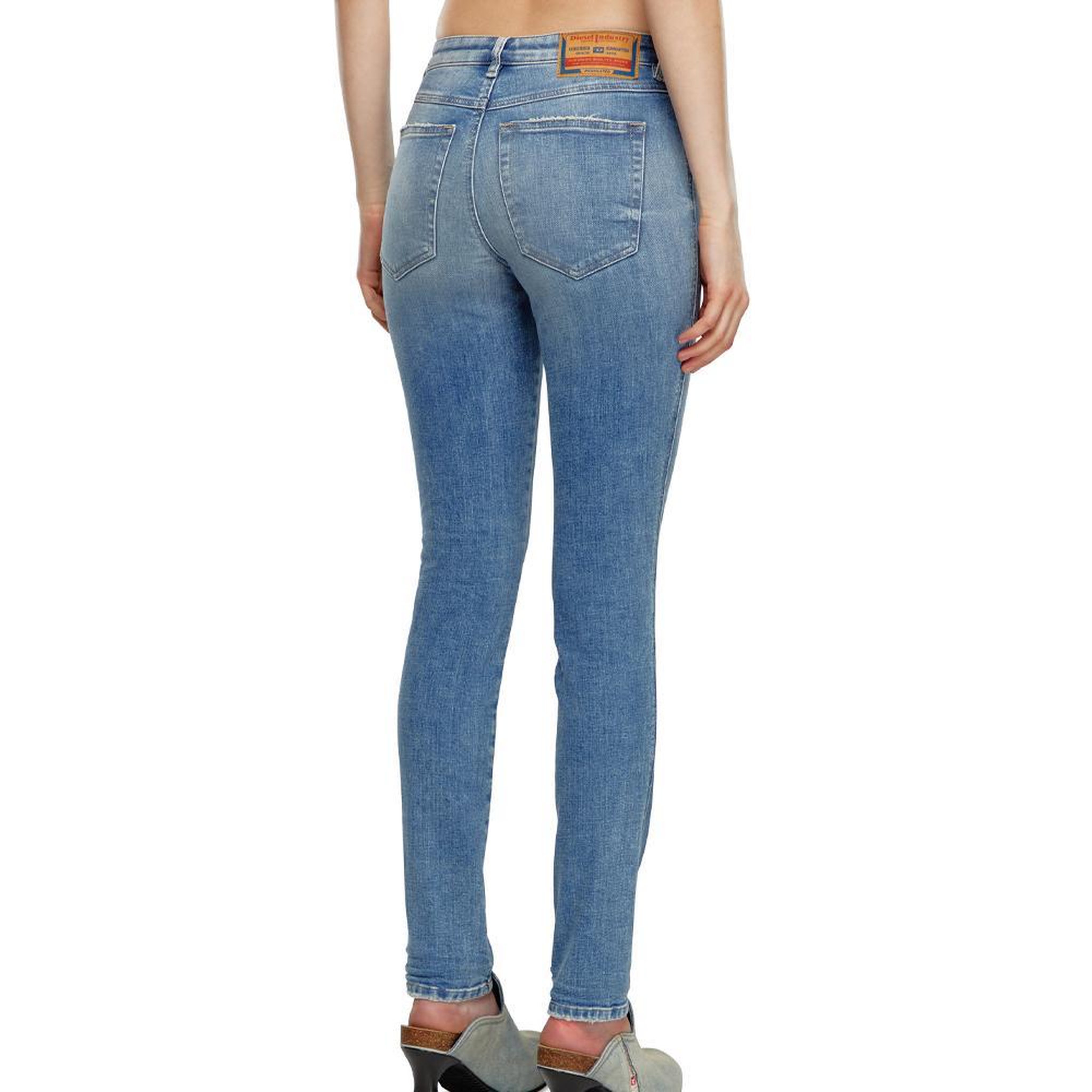 Voir la diapositive 2 : DIESEL Jean Slim Bleu Femme Diesel Babhila