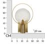 Voir la diapositive 6 : Paris Prix Applique Murale Design en Verre  Oklan  29cm Or