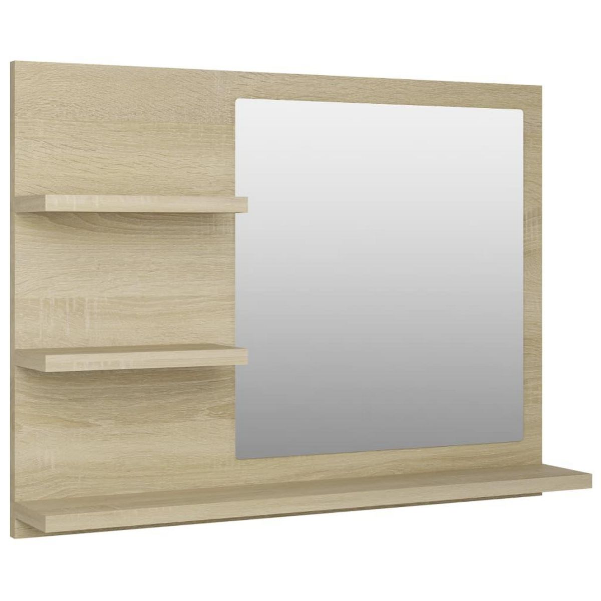 VIDAXL Miroir de salle de bain chene sonoma bois d'ingenierie
