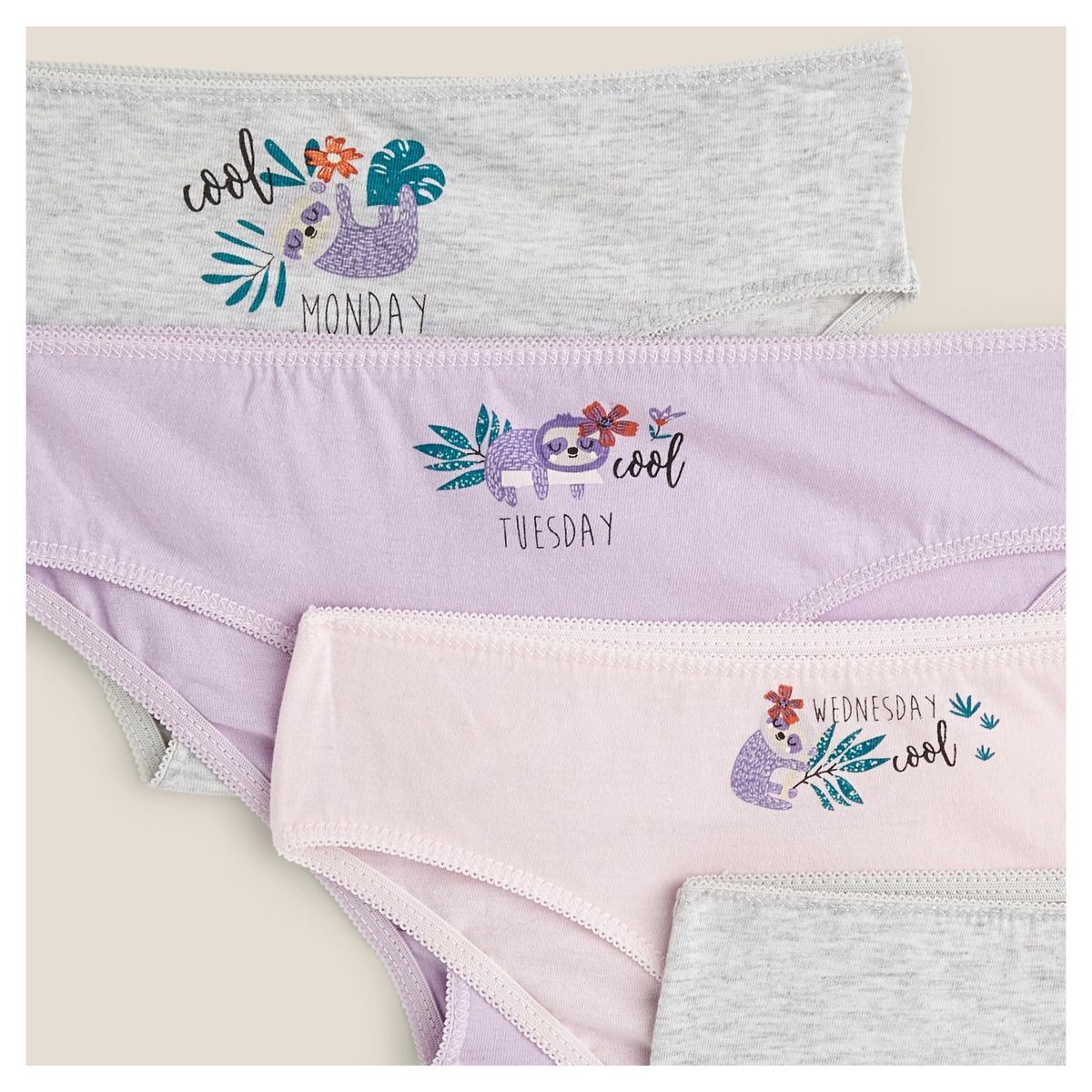 IN EXTENSO Lot de 7 culottes fille