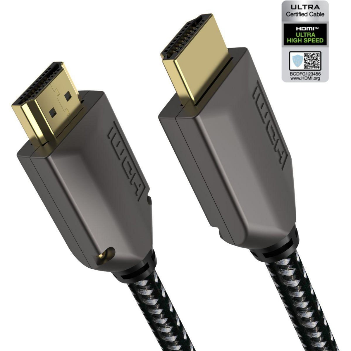 ADEQWAT Câble HDMI 2.1/48Gpbs 3M Noir