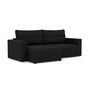 Voir la diapositive 4 : BEST MOBILIER Daryl - canapé d'angle réversible 4 places convertible avec coffre en tissu texturé