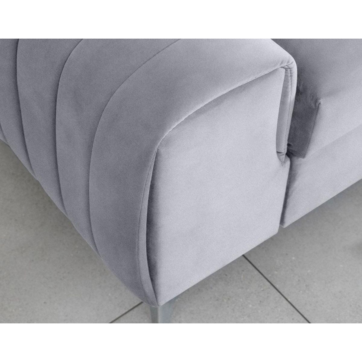 BEST MOBILIER Talisay - canapé droit 3 places - convertible - en velours