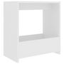 Voir la diapositive 2 : VIDAXL Table d'appoint blanc 50x26x50 cm bois d'ingenierie