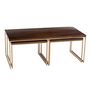 Voir la diapositive 3 : Paris Prix Table Basse 3 Parties Design  Rafi  120cm Marron