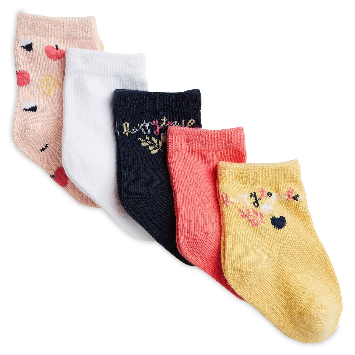 2 PAIRES DE CHAUSSETTES BÉBÉ 6-12 MOIS VACHE