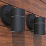 Voir la diapositive 1 : VIDAXL Applique murale LED d'exterieur 2 pcs Acier