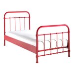Paris Prix Lit Enfant Métal  New York  90x200cm Rouge