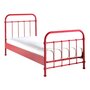 Voir la diapositive 1 : Paris Prix Lit Enfant Métal  New York  90x200cm Rouge
