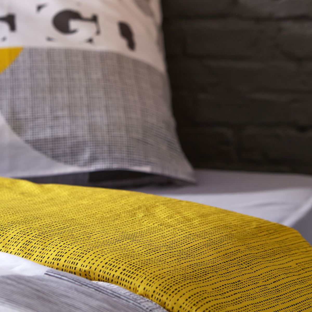 Parure housse de couette adulte coton 57 fils ARTY LOFT