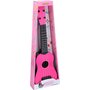  Guitare acoustique folk 57 cm 4 cordes enfant jouet rose