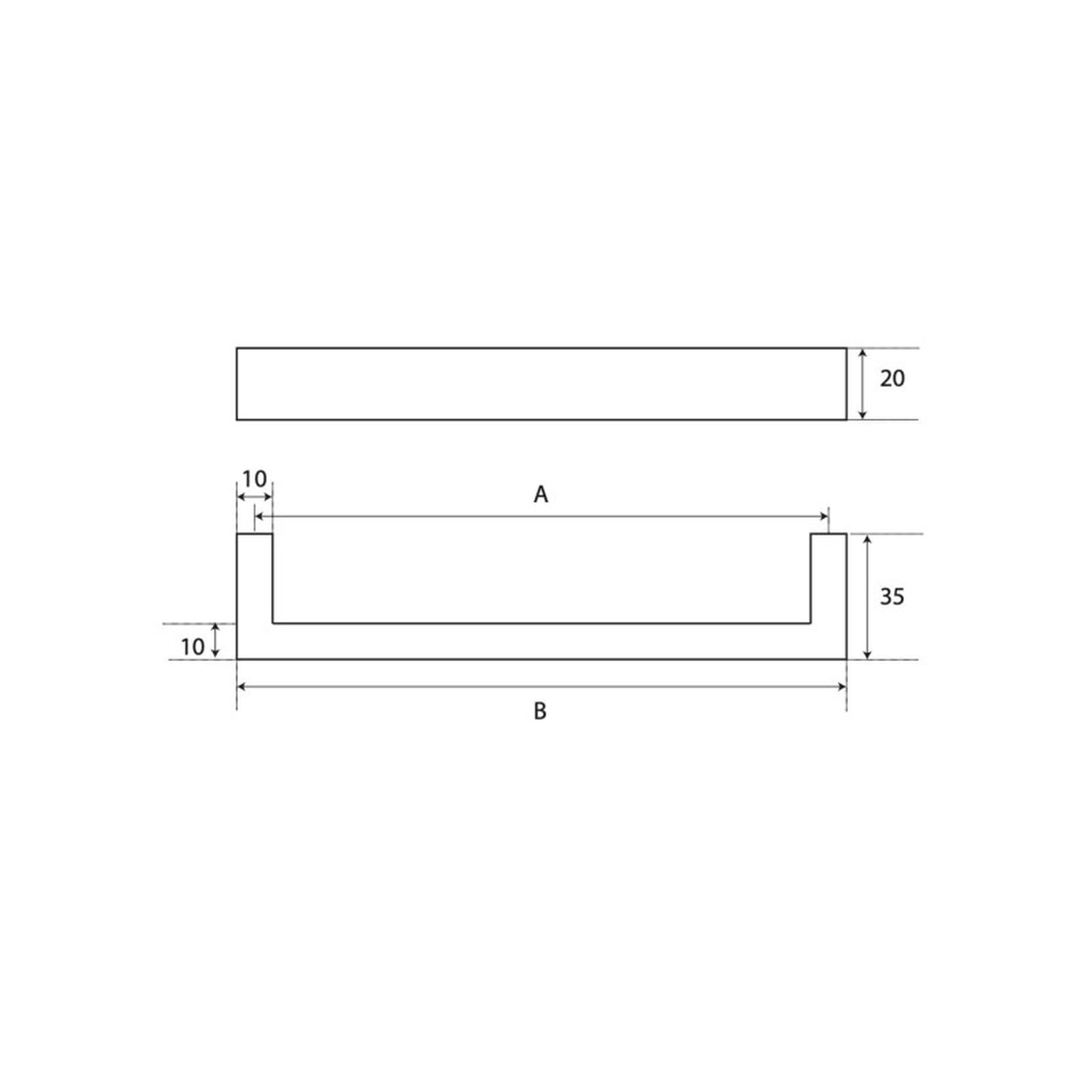 Voir la diapositive 2 : ESPACE-BRICOLAGE Poignée 1008 pour meuble Inox 304 - 128mm - Finition brossé