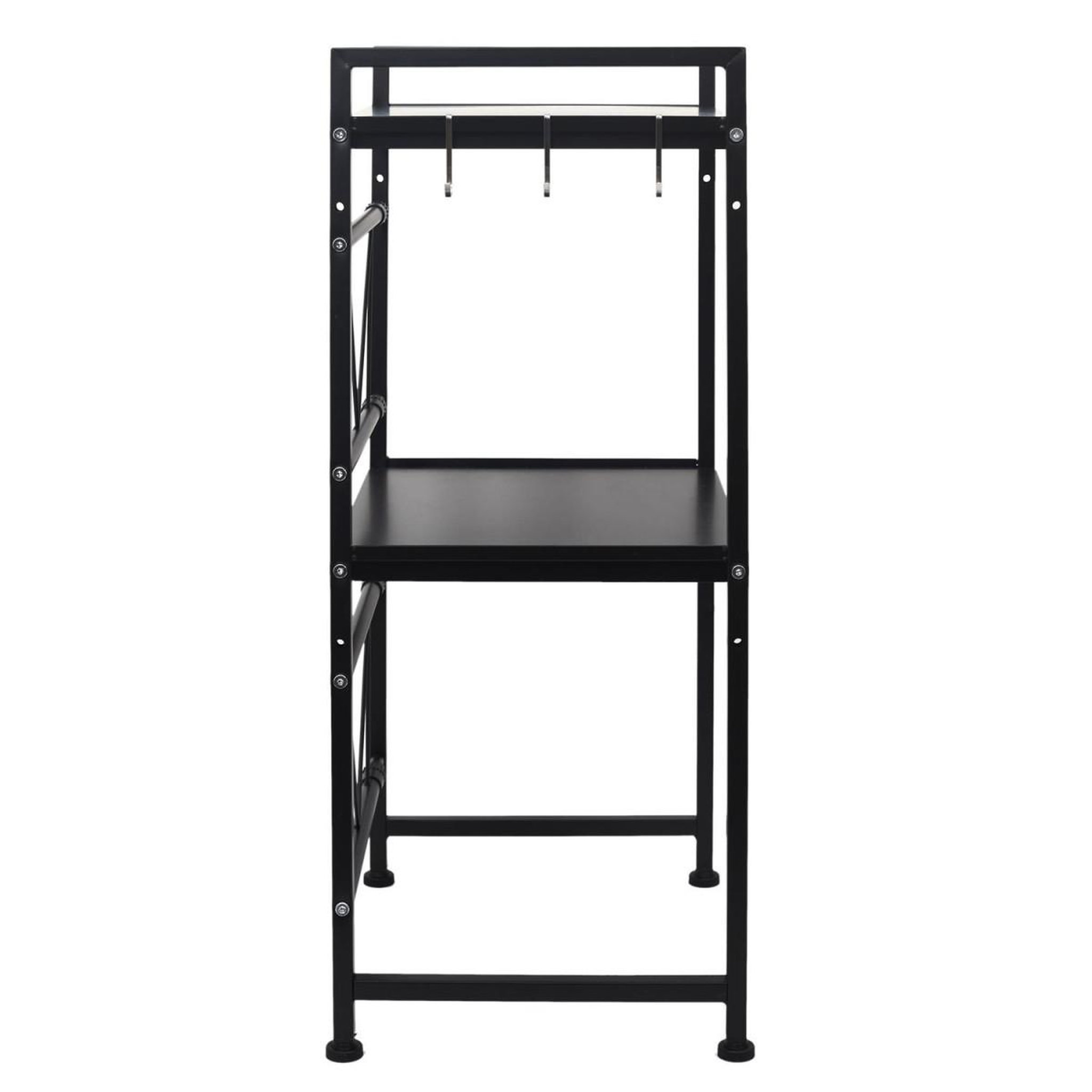 Voir la diapositive 4 : The Home Deco Factory Organisateur micro-ondes  modulable ii  40-60cm noir