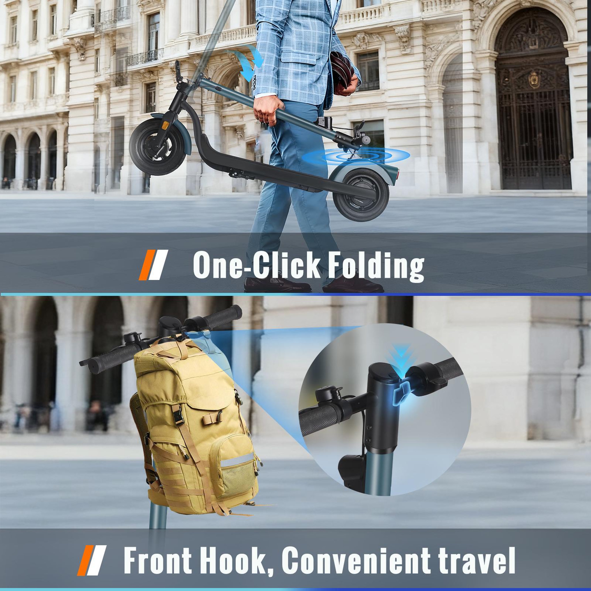 Voir la diapositive 6 : SUNNIGOO Trottinette électrique sunnigoo n5, batterie 36 v 7,5 ah, 20 km/h, noire