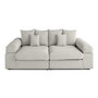 Voir la diapositive 1 : LISA DESIGN Aspen - canapé 4 places - assise profonde - velours côtelé