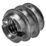 CENTRALE BRICO Lot de 8 manchons à visser acier brut HETTICH, l.8 mm