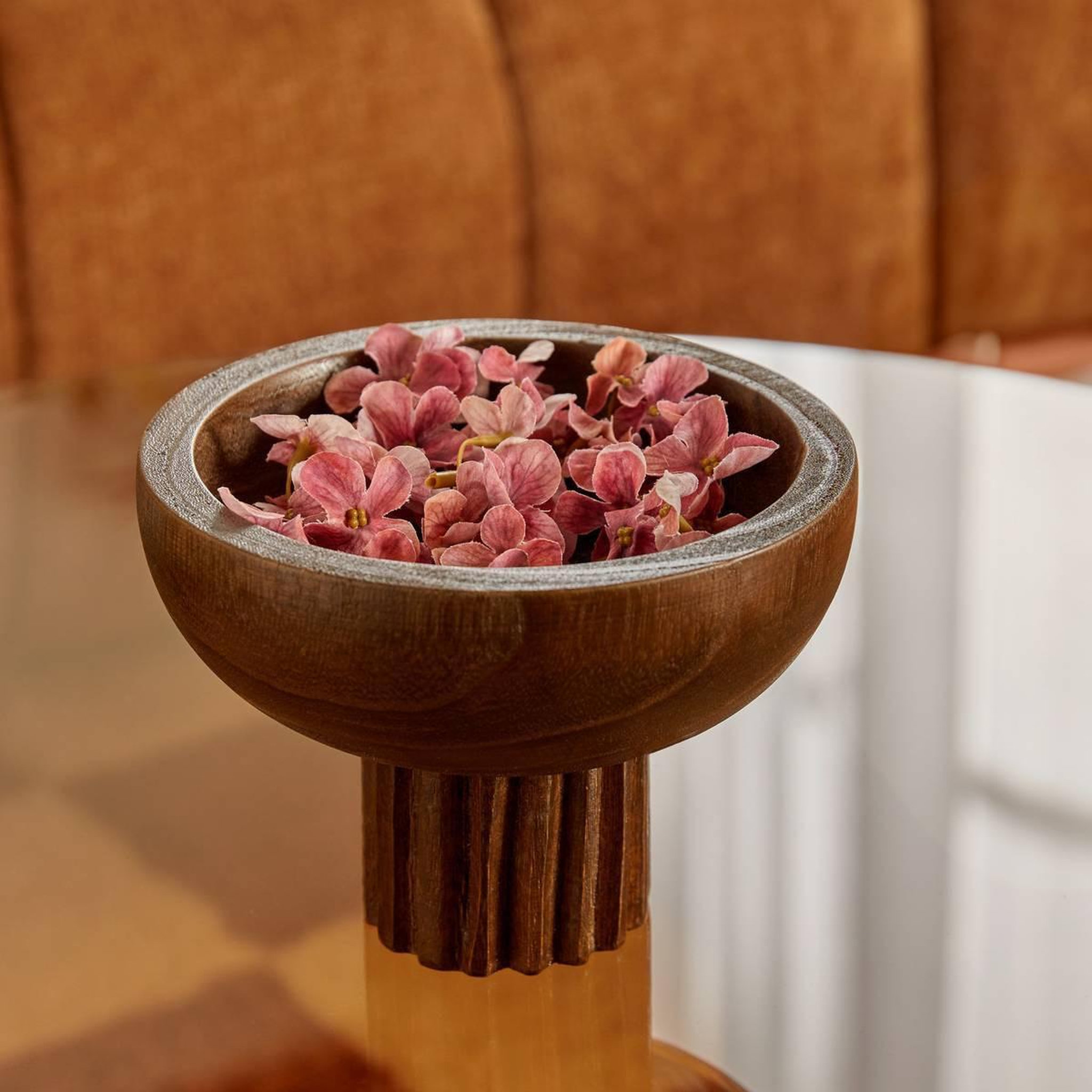 Voir la diapositive 6 : ATMOSPHERA Coupe Déco sur Pied  Clovis  18cm Marron
