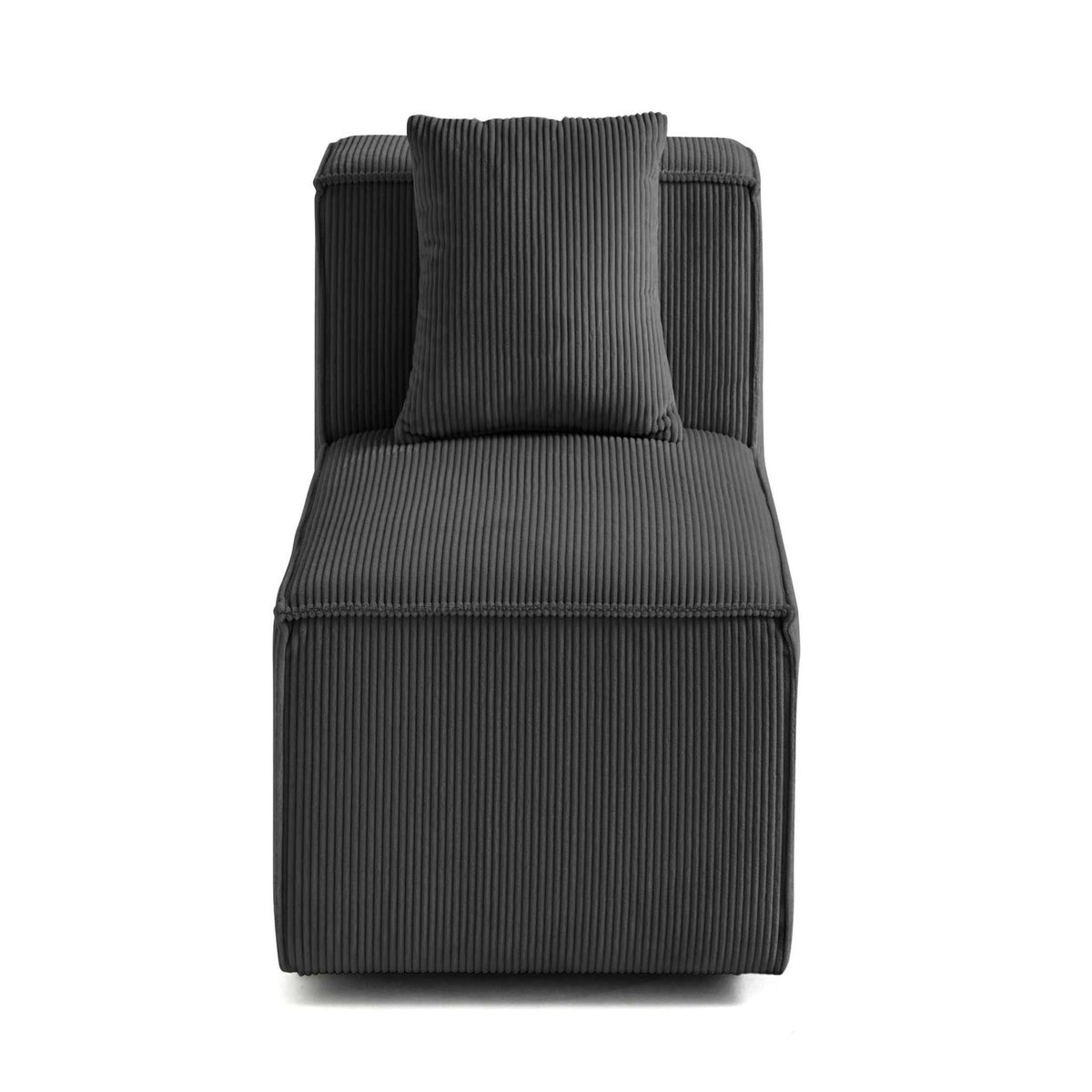 LISA DESIGN Arty - module d'assise - en velours côtelé