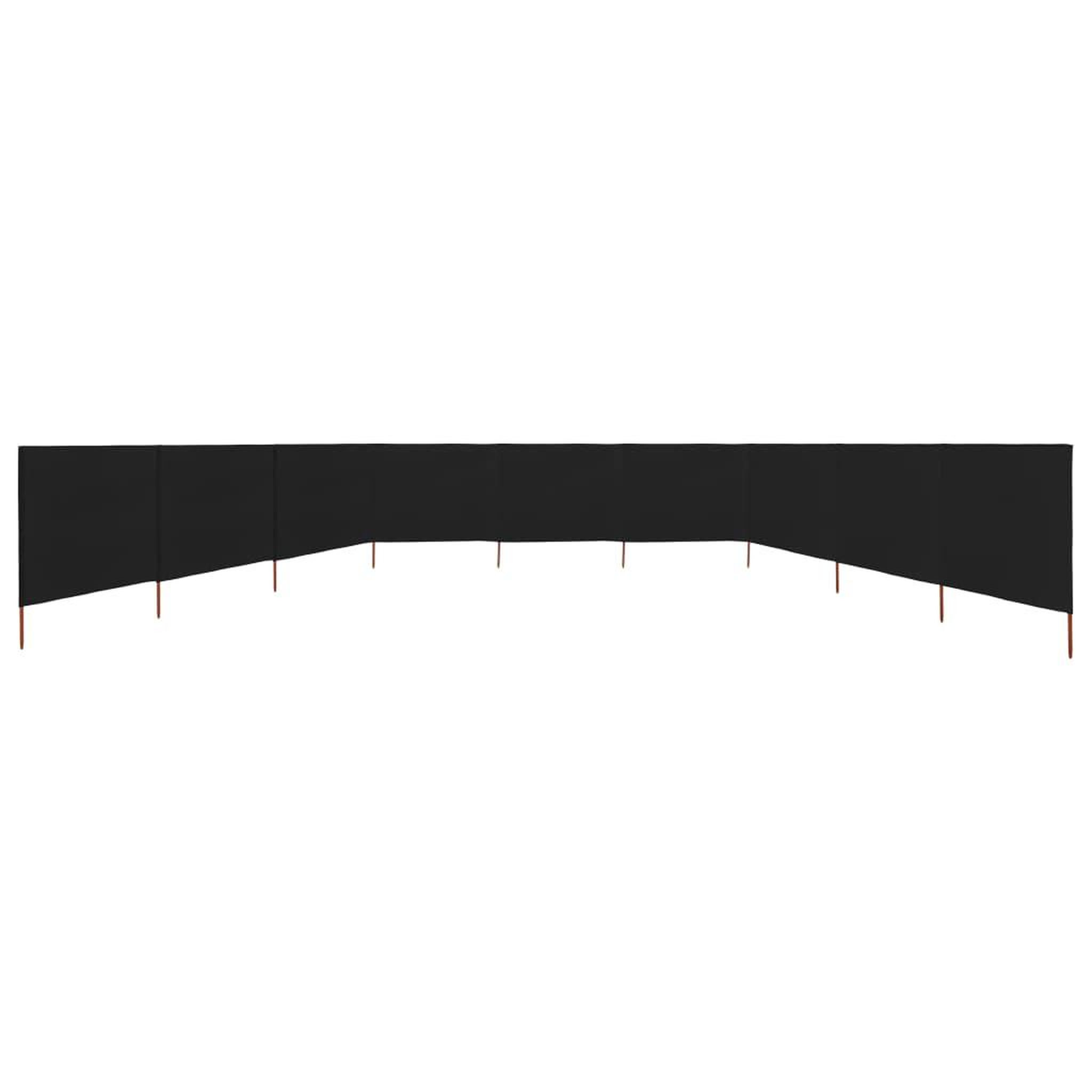 Voir la diapositive 3 : VIDAXL Paravent 9 panneaux Tissu 1200 x 160 cm Noir