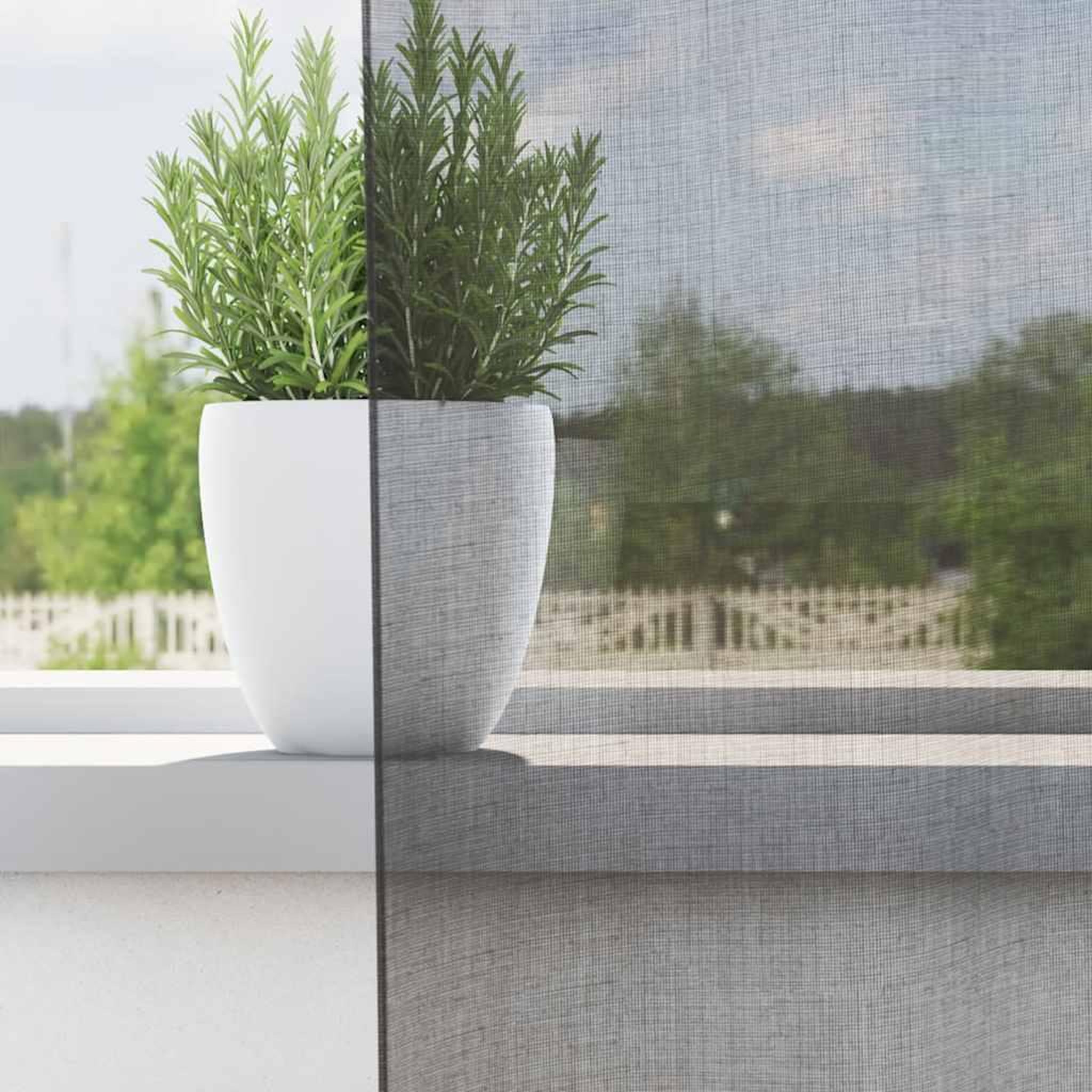 Voir la diapositive 3 : VIDAXL Rideaux en voile avec œillets 2 pcs gris fonce 140x225 cm
